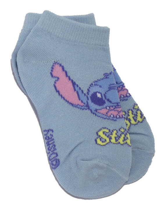 Disney Kids' Ankle Socks Lilo & Stitch White 3 Pairs