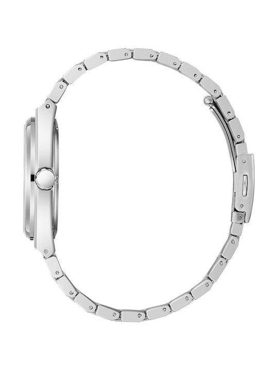 Lee Cooper Men's Watch 40mm Battery with Silver Stainless Steel Bracelet