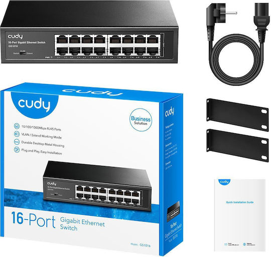 Cudy GS1016 Unmanaged L2 Switch with 16 Gigabit (1Gbps) Ethernet Ports