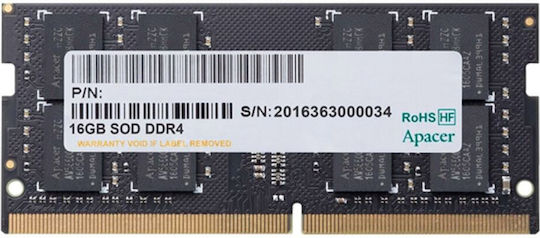 Apacer DDR4 με Module 1x16GB και Ταχύτητα 3200 για Laptop
