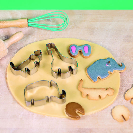 3D Safari-Ausstechformen-Set Chefclub Kids