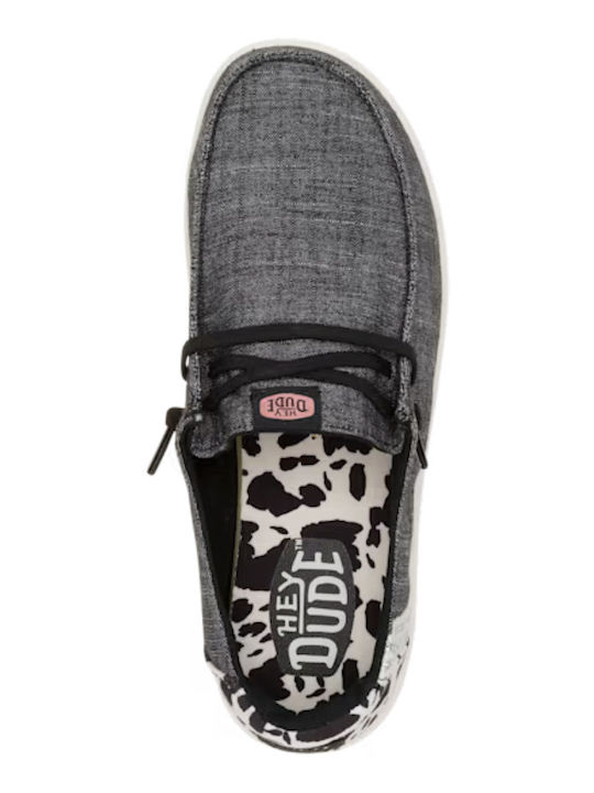 Wendy Rise Women's Moccasins in Black Color