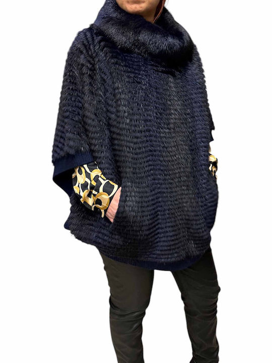 Frauen Pelz BLUE