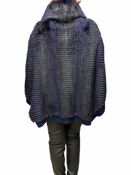 Frauen Pelz BLUE
