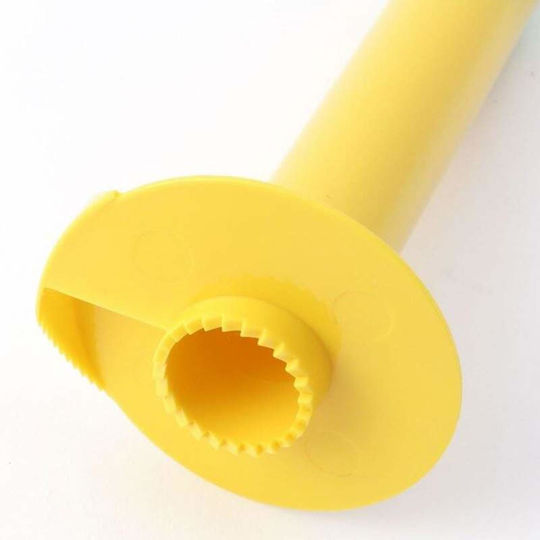 Instrument de Curățare și Feliere Ananas Siks Mâner din Plastic Galben Verde