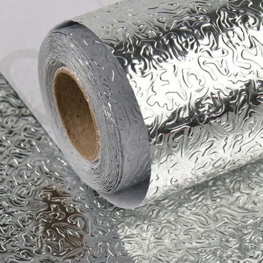 Autocolant anti-mucegai pentru bucătărie Siks, antibacterian, ușor de curățat, design durabil din aluminiu, PVC, 40 x 200 cm