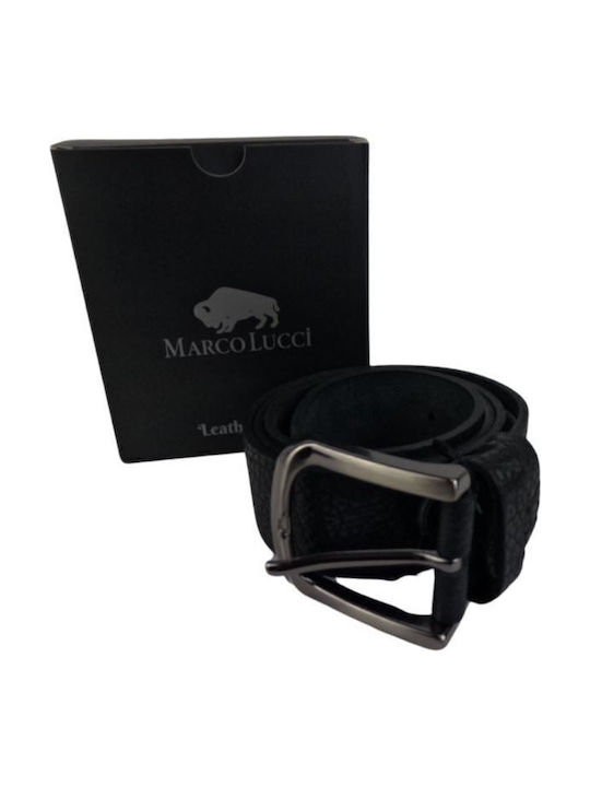 Classic Men's Leather Belt Dac Shop Anthracite Black