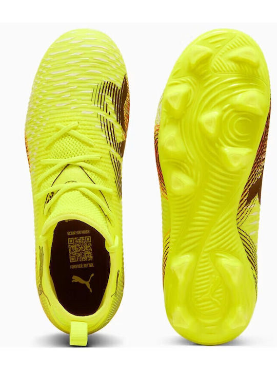 Future 8 Match FG/AG Kids Soccer Cleats Molded Yellow