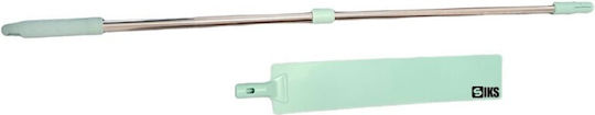 Siks Flexible Dust Wiper Extendable Handle Flat Base 136 Cm Turquoise