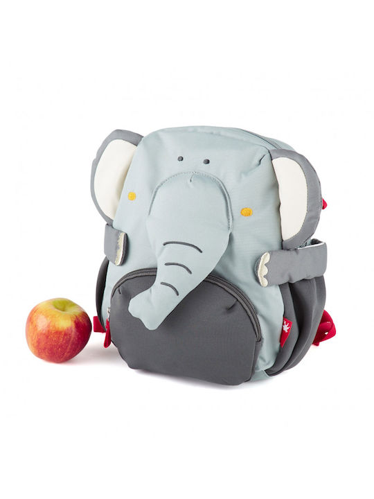 Sigikid School Bag Backpack Kindergarten Gray with Water Bottle Holder 5.2Liters