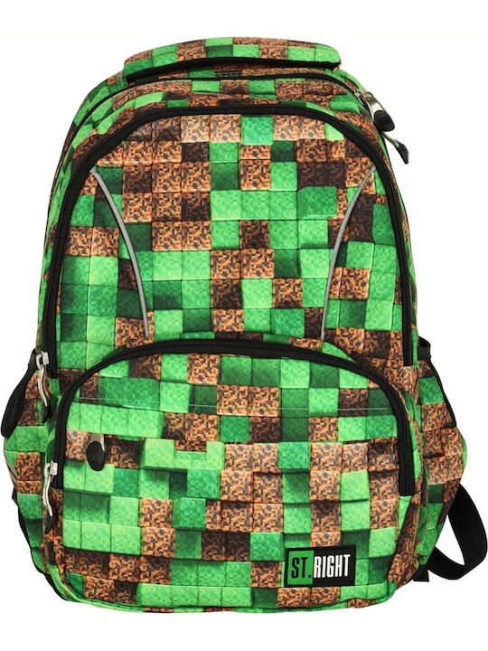 St. Majewski Schulranzen Rucksack Grün 21Liter