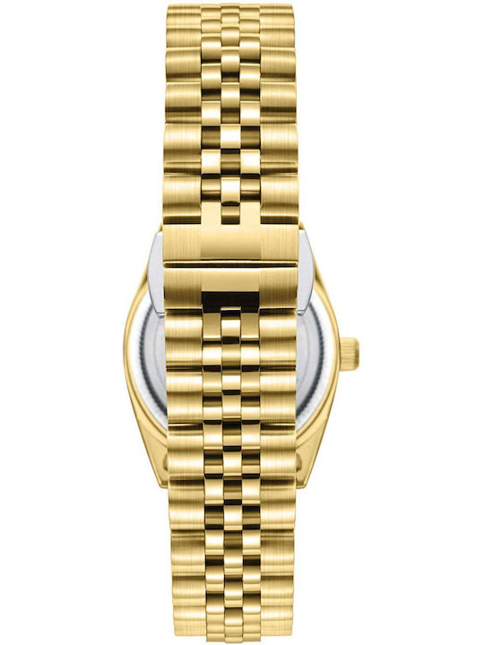 Lee Cooper Crystals Women's Watch with Gold Metal Bracelet