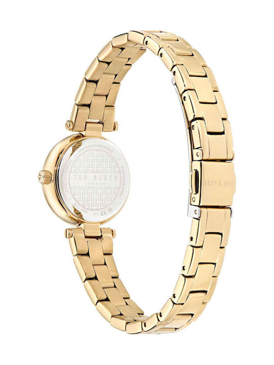 Ted Baker Crystals Ρολόι Μπαταρίας με Μεταλλικό Μπρασελέ