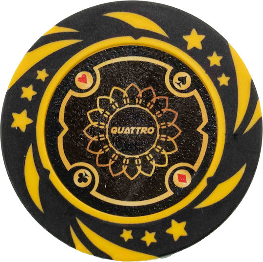 Set of 500 Poker Chips Quattro 14g Luxury Wooden Box