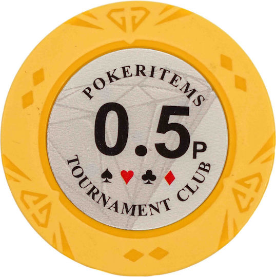 Set of 500 Poker Chips Pokeritems 14g Luxury Wooden Box