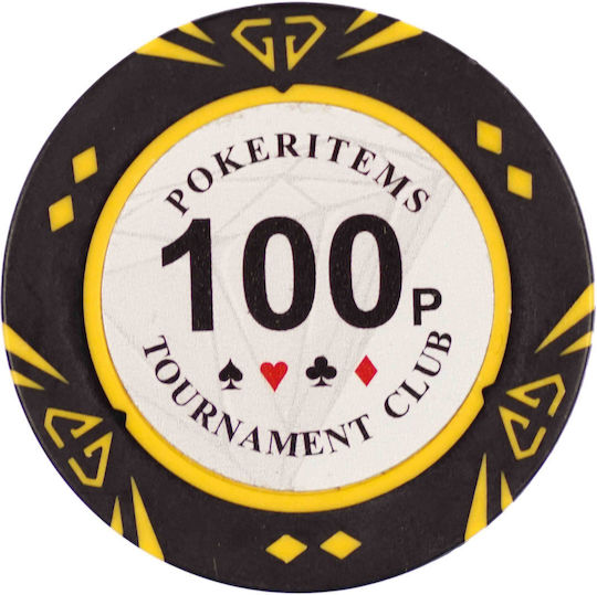 Set of 500 Poker Chips Pokeritems 14g Luxury Wooden Box