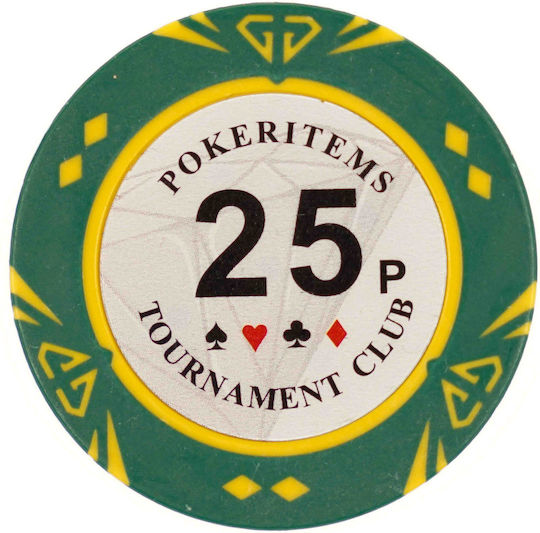 Set of 500 Poker Chips Pokeritems 14g Luxury Wooden Box