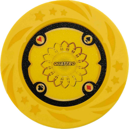 Set of 500 Poker Chips Quattro 14g Luxury Wooden Box