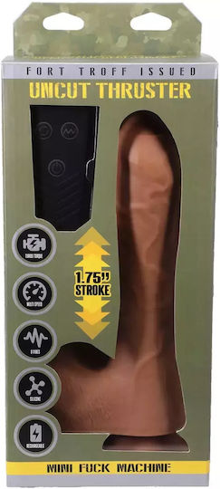 Doc Johnson Uncut Dildo Realistisches Dildo mit Hoden Fleisch