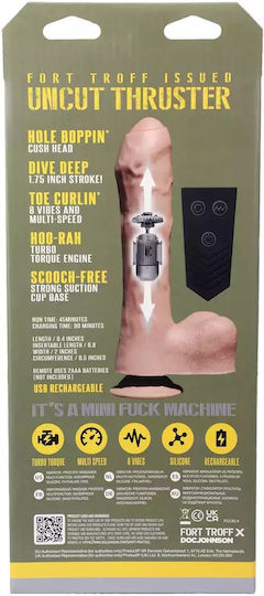 Doc Johnson Uncut Dildo Realistisches Dildo mit Hoden Fleisch