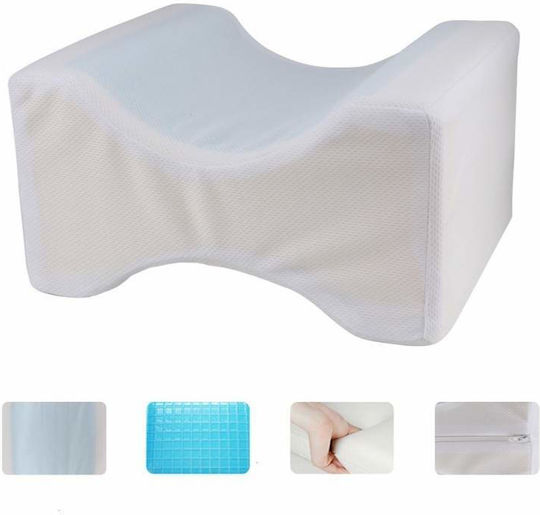 Μαξιλάρι με Memory Foam 26x20x15cm σε Λευκό χρώμα
