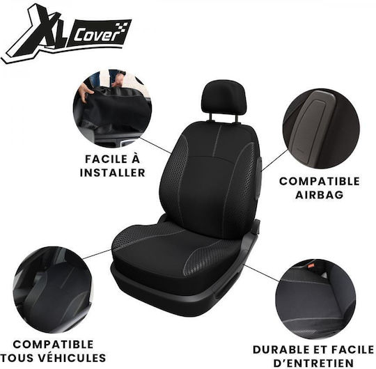 Xl Cover Κάλυμμα Αυτοκινήτου 1τμχ Πολυεστερικό Μαύρο 167000