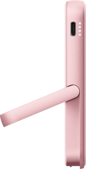 Fresh 'n Rebel Magnetic MagSafe Power Bank 5000mAh με Θύρα USB-C Pastel Pink