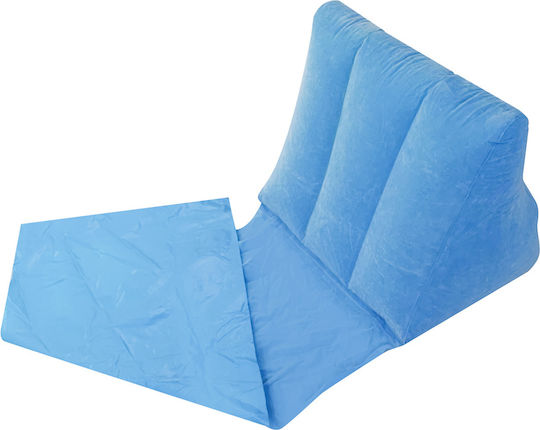 Șezlong Gonflabil Spătar 50cm X 95cm X 45cm Albastru Deschis