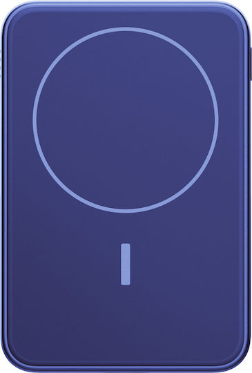 Fresh 'n Rebel Magnetic MagSafe Power Bank 5000mAh с USB-C порт True Blue