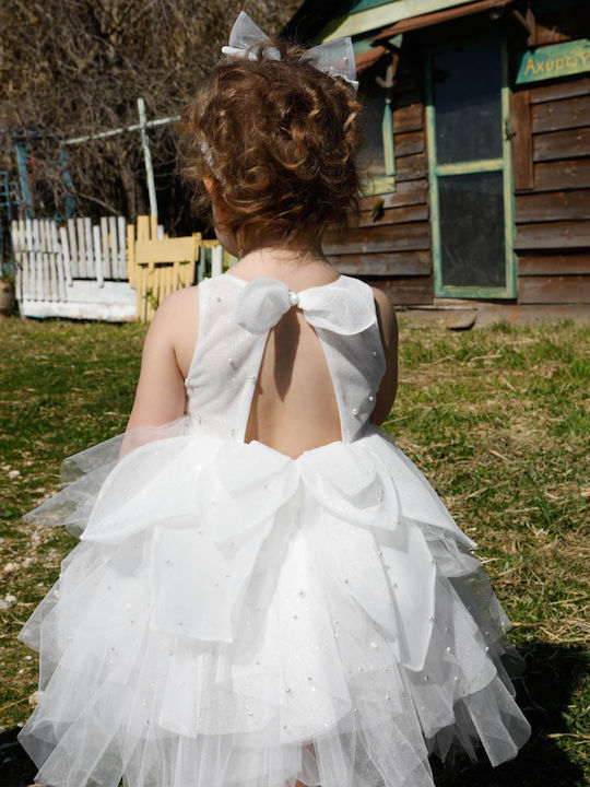 Bambolino Schmetterling Weißes Taufkleid
