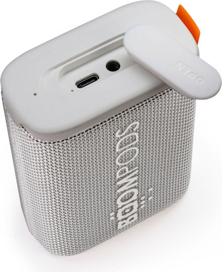 Boompods BeachboomOcean Waterproof Bluetooth Speaker with Battery Life up to 2 hours White