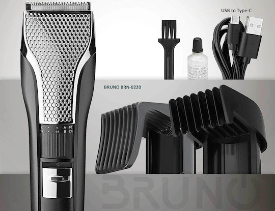 Bruno Rechargeable Hair Clipper Black BRN-0220