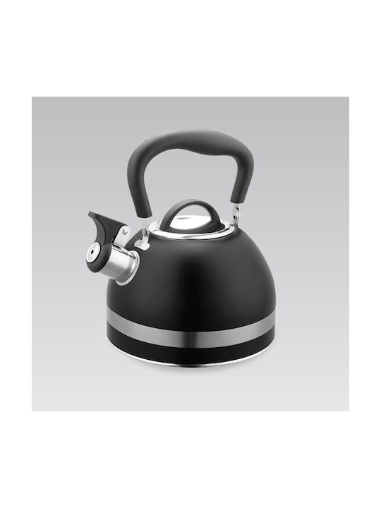 Maestro Teapot Stainless Steel Black 1800ml