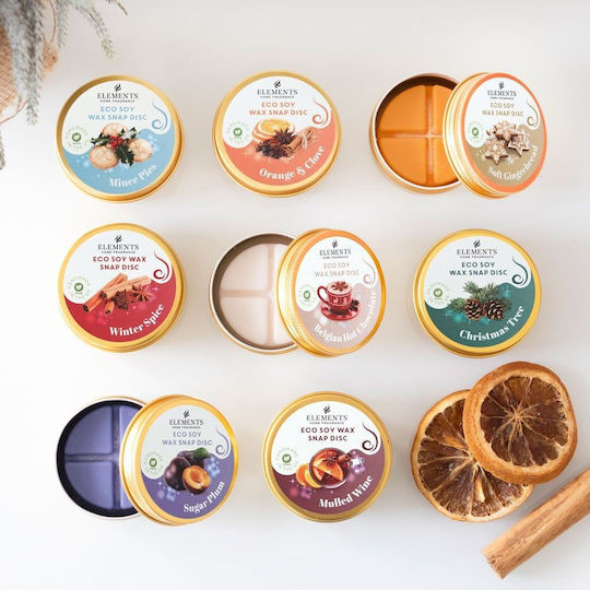 Vegan Αρωματικός Δίσκος Κεριού Σόγιας Wax Melt Mince Pies