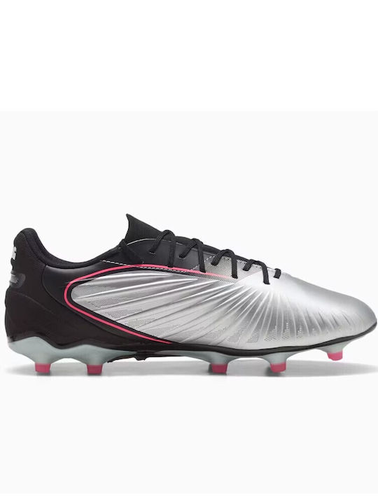 PUMA Match Футболни Обувки с Бутони Сребристи