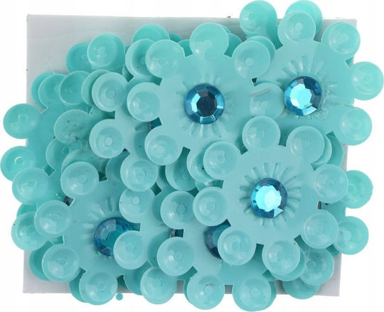 Titanum Decorative Flower for DIY Crafts Blue 20pcs 3x3cm