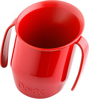 Doidy Baby Cup made of Plastic Red 200ml for 6m+m+