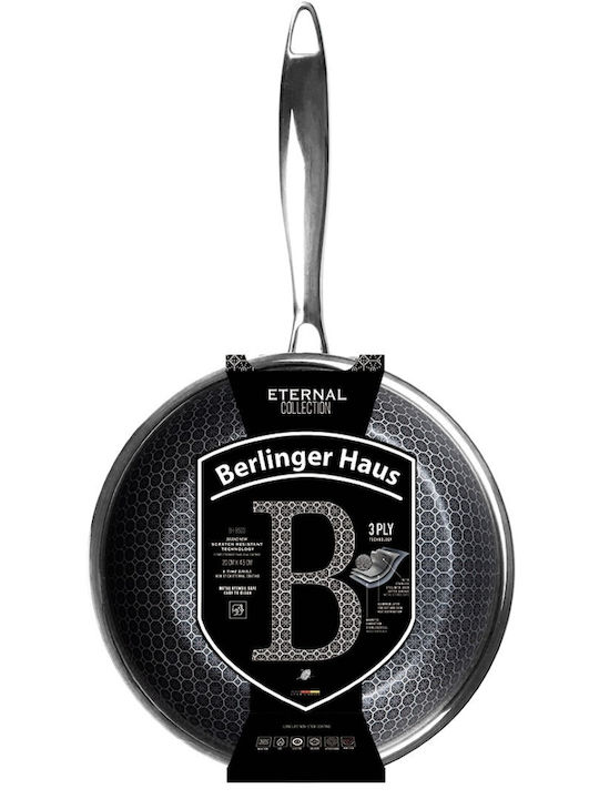 Berlinger Haus Eternal Τηγάνι από Ανοξείδωτο Ατσάλι με Κεραμική Επίστρωση 20cm
