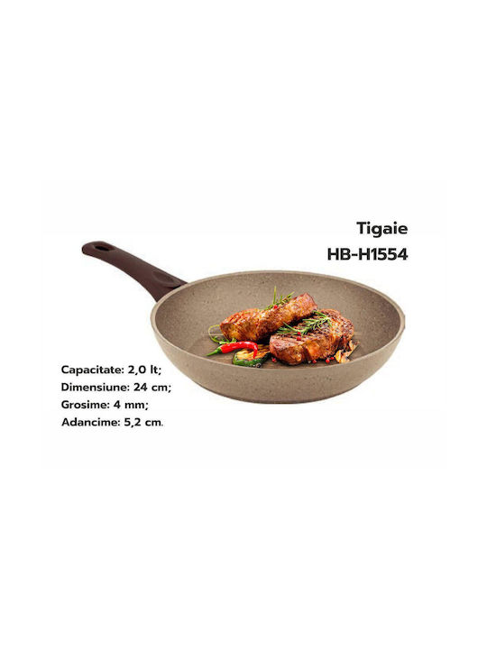 Hausberg Tigaie din Aluminiu cu Strat de Piatră 24cm