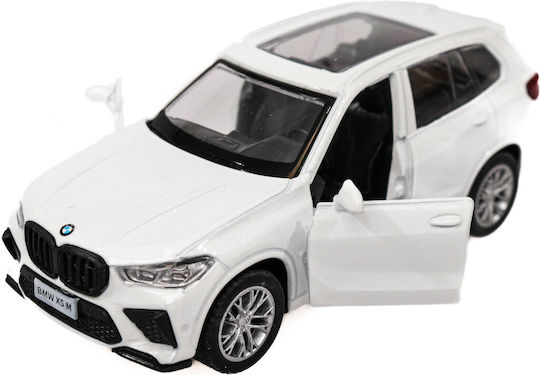 BMW X5M MSZ 1:43 White Toy Car