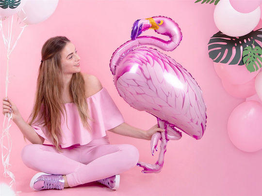 Luftballon Folie Jumbo Rosa Flamingo 121cm