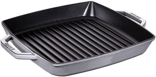 Zwilling J.A. Henckels Cast Iron Grill Pan with Enamel Coating Graphite Grey 33cm
