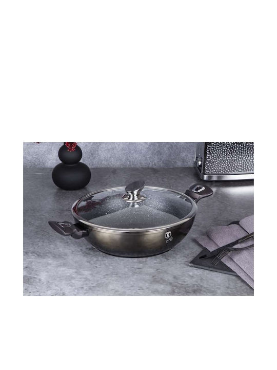 Berlinger Haus Metallic Line Saute Pan from Aluminum with Lid with Stone Coating 30cm