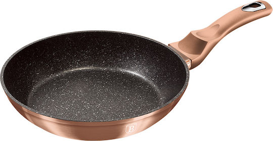 Berlinger Haus Metallic Line Τηγάνι από Αλουμίνιο με Επίστρωση από Πέτρα Rose Gold Collection 20cm
