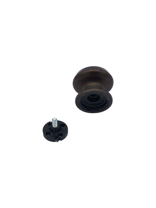 Saguatti Italy Fixed Centre Front Door Knob Brown Electrocolour Ø70