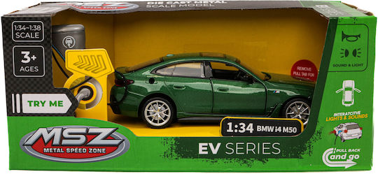 Bmw I4 M50 Toy Car Msz 1:34 Green