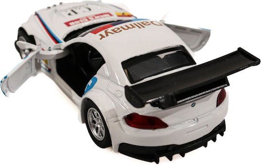 Bmw Z4 Gt3 Msz 1:38 White Toy Car