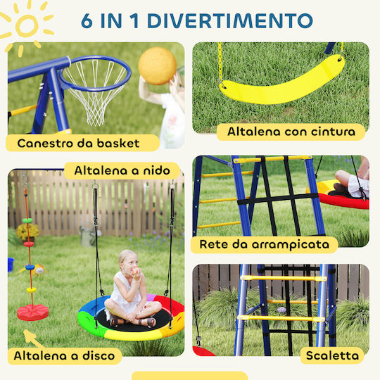 Aiyaplay Hanging Kids Swing for 3+ Years Multicolour