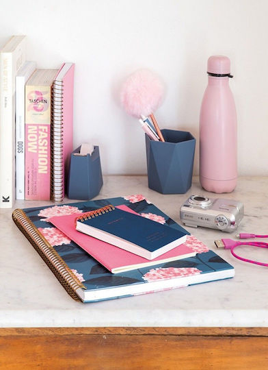 A4 Notebook Squares 120 Rows Hydrangea Bella Garden Miquelrius