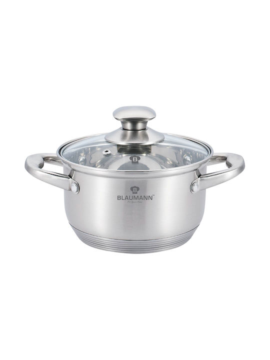 Blaumann Satin Gourmet Line Tiefer Edelstahl-Topf 7.6Es / 26cm